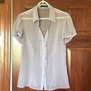 The Limited - sheer button down top